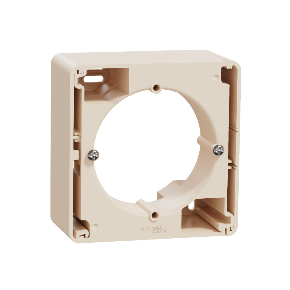 Коробка для накладной установки одинарная Schneider Electric Sedna Design Бежевый SDD112901
